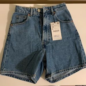 Zara Denim Mom Shorts